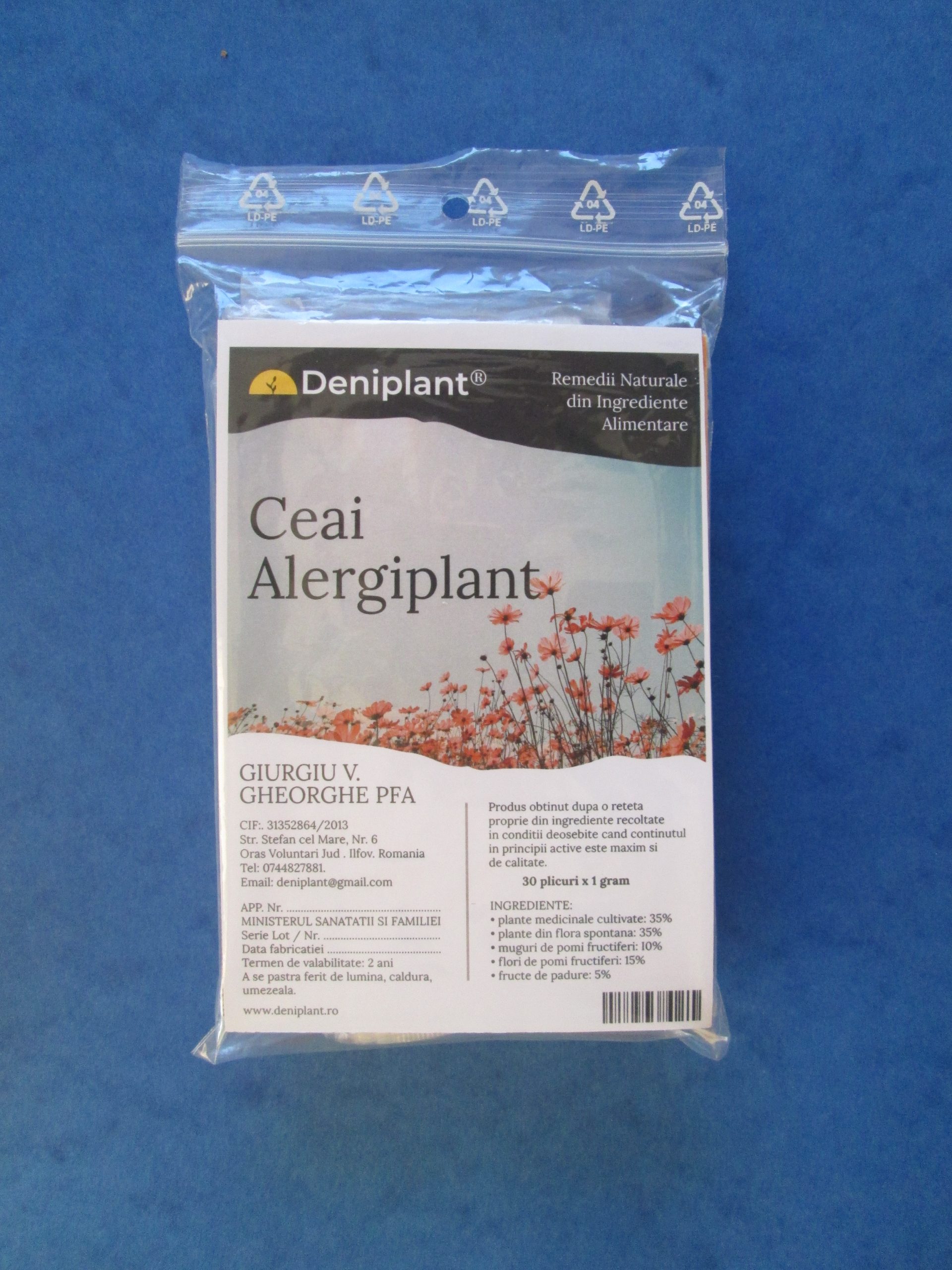 Ceai Alergiplant - Ceai pentru alergie